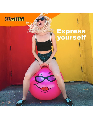 Bola Saltarina WALIKI Púrpura 75 cm para Niños y Terapia