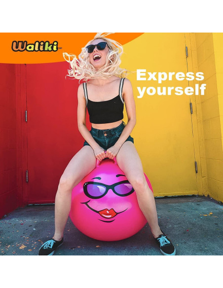 Bola Saltarina WALIKI Púrpura 75 cm para Niños y Terapia