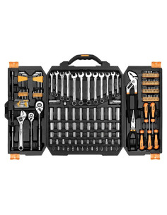 Juego de Herramientas Mecánicas DEKOPRO 192 Piezas con Estuche