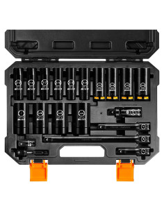 Conjunto de 20 Piezas de Llaves Profundas BOEN 3/8"-32mm