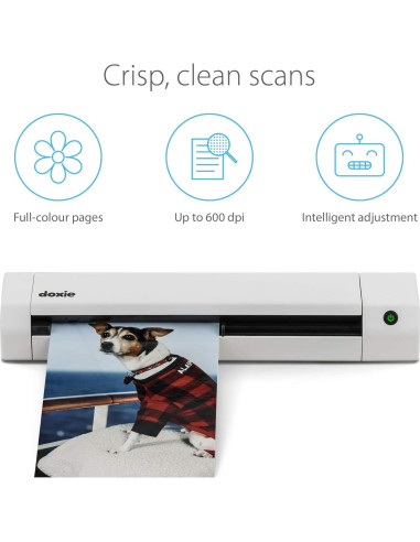 Escáner portátil Doxie Go SE con batería recargable y OCR