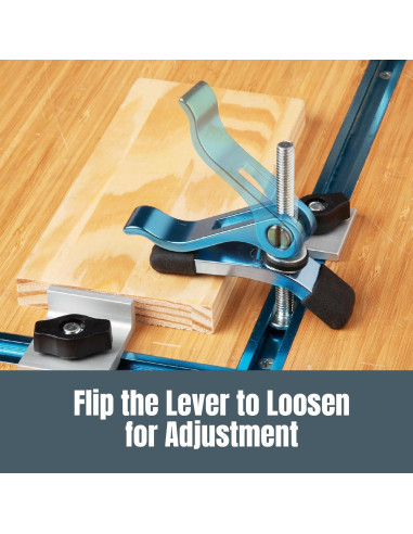 Abrazaderas de Leva POWERTEC 2PK 1/4"-20 para Carpintería