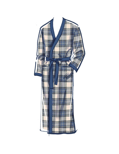 Kit de Patrón de Costura McCall's M8443 para Hombre - Bata, Camisón y Pantalones