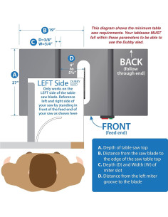 Sled de Corte Dubby Original para Sierra de Banco - Precisión y Seguridad 2