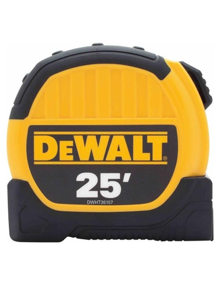 Cinta Métrica DeWalt DWHT36107 25 Pies x 2.86 cm con Bloqueo