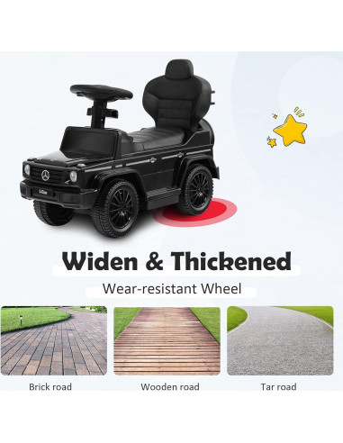 Coche Empujable 3 en 1 Costzon Mercedes Benz Negro