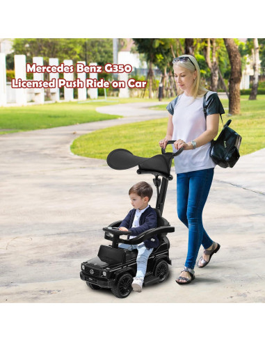 Coche Empujable 3 en 1 Costzon Mercedes Benz Negro