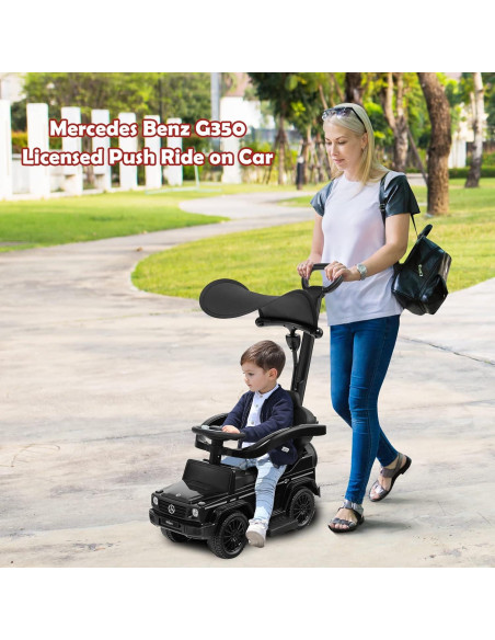 Coche Empujable 3 en 1 Costzon Mercedes Benz Negro