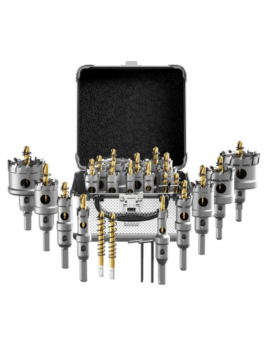 Kit de Sierras de Corona 11 Piezas CSOOM Carburo Titanio