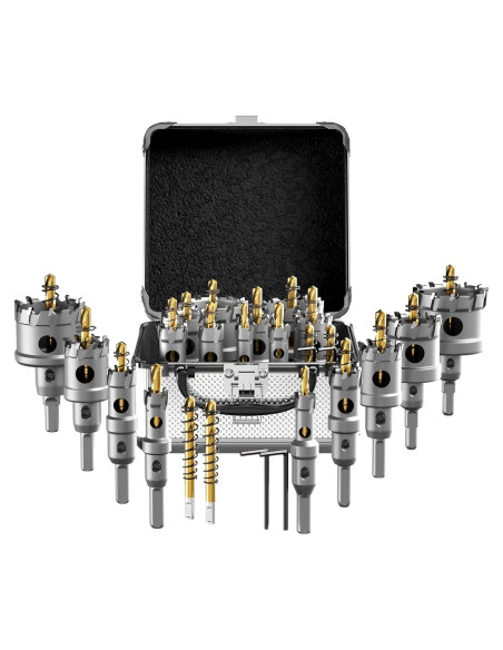 Kit de Sierras de Corona 11 Piezas CSOOM Carburo Titanio