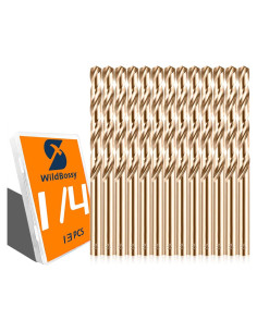 Juego de Brocas de Cobalto M35 13PCS WildBossy para Metal