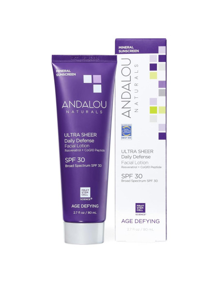 Andalou Naturals Crema Solar Facial Antienvejecimiento SPF 30 - 80 ml