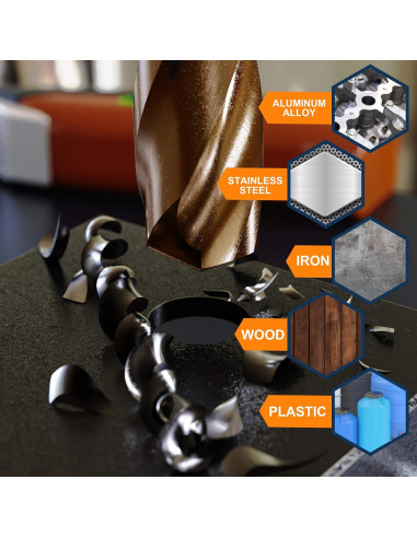 Juego de Brocas de Cobalto M35 13PCS WildBossy para Metal