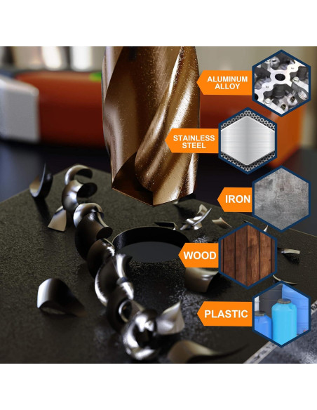 Juego de Brocas de Cobalto M35 13PCS WildBossy para Metal