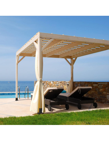 Base de Poste BeneLabel 2 Pcs 9.14x9.14cm Metal Negro