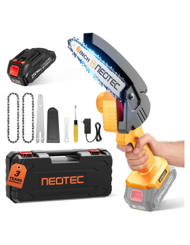 Mini Motosierra Eléctrica Inalámbrica NEOTEC 15.24cm 800W