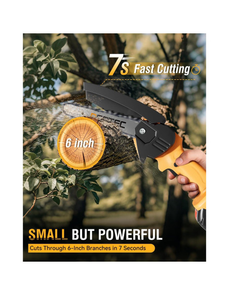 Mini Motosierra Eléctrica Inalámbrica NEOTEC 15.24cm 800W