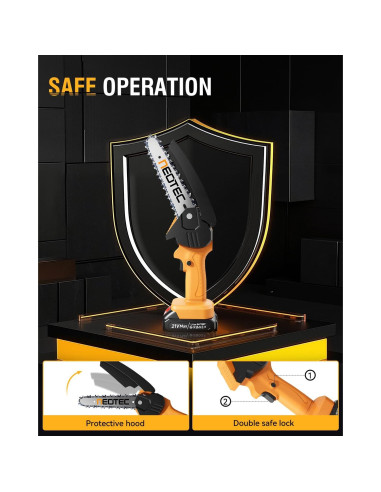 Mini Motosierra Eléctrica Inalámbrica NEOTEC 15.24cm 800W