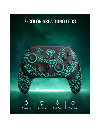 Controlador Inalámbrico FUNLAB Switch 2 Pro con LED y NFC