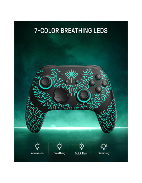 Controlador Inalámbrico FUNLAB Switch 2 Pro con LED y NFC