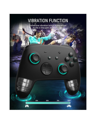 Controlador Inalámbrico FUNLAB Switch 2 Pro con LED y NFC