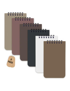 Paquete de 6 Cuadernos Espirales KTOJOY 3x5 Rayados