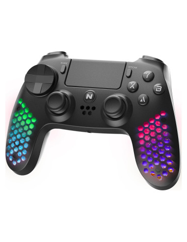 Controlador Inalámbrico NiTHO para PS4/PS3/PC - RGB, 6 Ejes