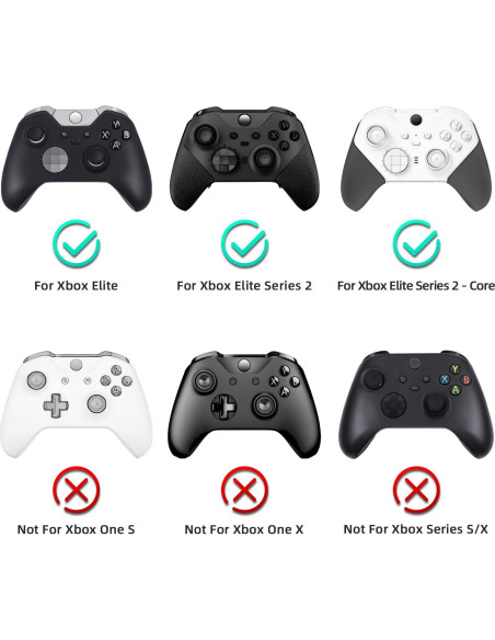 Palancas de Metal Mcbazel para Xbox Elite/Elite 2 - 4 Pcs Negro