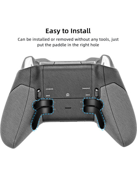 Palancas de Metal Mcbazel para Xbox Elite/Elite 2 - 4 Pcs Negro