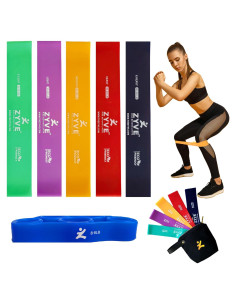 Bandas de Resistencia ZYVE MINIBAND 5 Niveles Caucho Natural