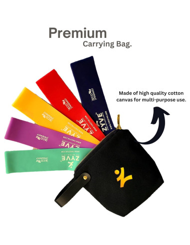 Bandas de Resistencia ZYVE MINIBAND 5 Niveles Caucho Natural