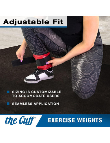 Pesas Ajustables para Tobillos y Muñecas El Cuff - 9 Piezas 0.45 a 4.54 kg