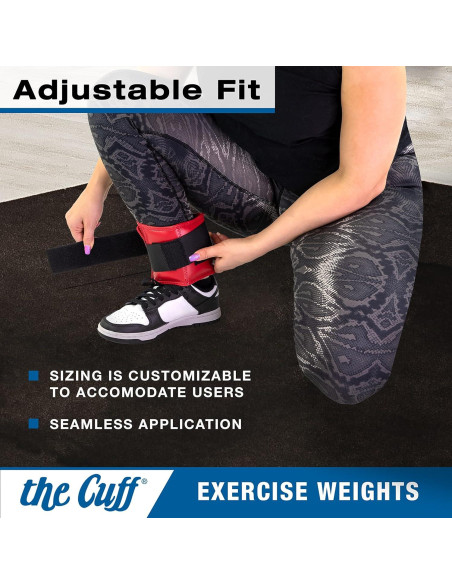 Pesas Ajustables para Tobillos y Muñecas El Cuff - 9 Piezas 0.45 a 4.54 kg