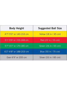 Pelota de Ejercicio THERABAND 45 cm Amarilla para Yoga 2