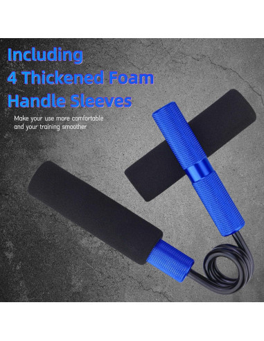 Entrenador de Fuerza de Agarre AIKESIWAY 4 Pack 50-200LB