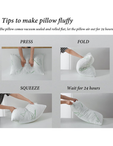 Almohada viscoelástica HOXXME Reina 1 pieza 76x51 cm