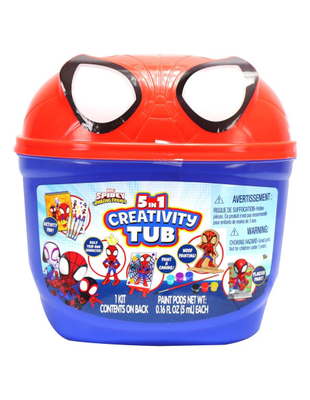 Tubo de Creatividad 5 en 1 Marvel Spidey Tara Toys