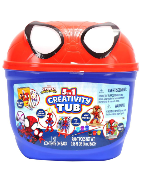 Tubo de Creatividad 5 en 1 Marvel Spidey Tara Toys