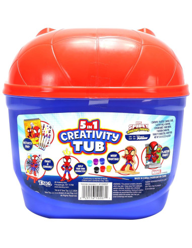 Tubo de Creatividad 5 en 1 Marvel Spidey Tara Toys