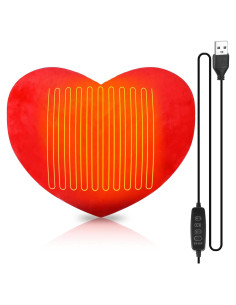 Almohada calefaccionada en forma de corazón Beeveer 40x40cm