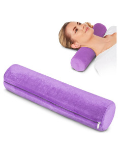 Cojín Cervical Viscoelástico AllSett Health Morado 43x10 cm