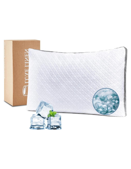 Almohada Queen Luxe Linen Espuma Viscoelástica Ajustable 50,8x76,2 cm