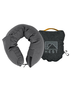 Almohada de Viaje HEST Pro 3-en-1 Espuma de Memoria Compacta