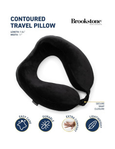 Almohada de Viaje Brookstone Ultra Form Espuma Viscoelástica 2