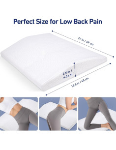 Almohada Soporte Lumbar Forcanby Espuma Memoria 1.18kg 2