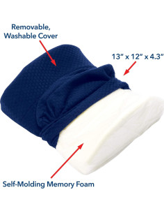 Cojín Lumbar Carex - Soporte Espalda Ergonómico 38.7x12.7cm 2