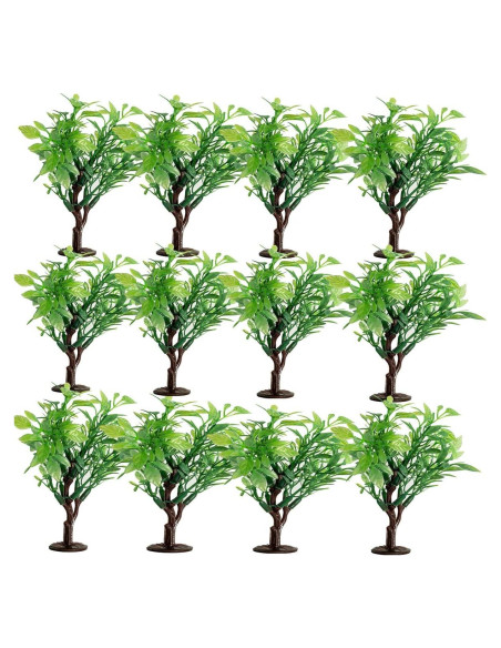 12 Figuras de Árboles Plásticos Artoy 12,7 cm para Manualidades