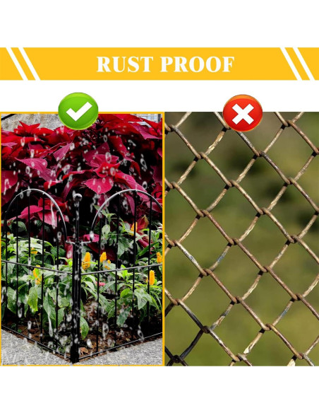 Cerca de Jardín Metal Blingluck 10 Paneles 3.35 m Arqueada