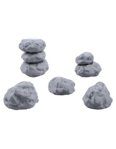 EnderToys Escenografía de Rocas Apiladas 3D para Miniaturas 32mm