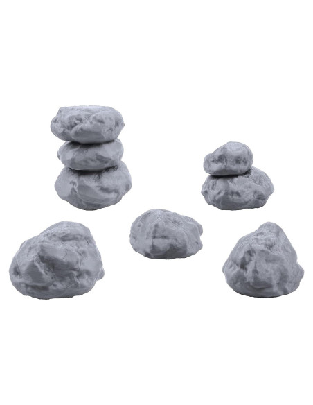 EnderToys Escenografía de Rocas Apiladas 3D para Miniaturas 32mm